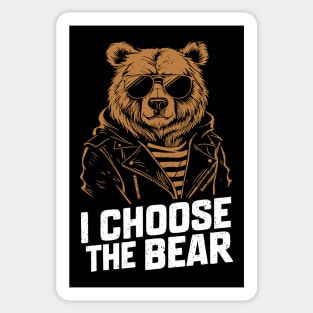 I Choose The Bear In The Woods Funny Wild Bear Sticker